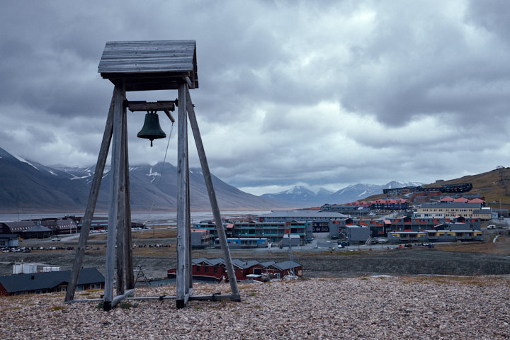 Old Bell Tower in front of Longyearbyen